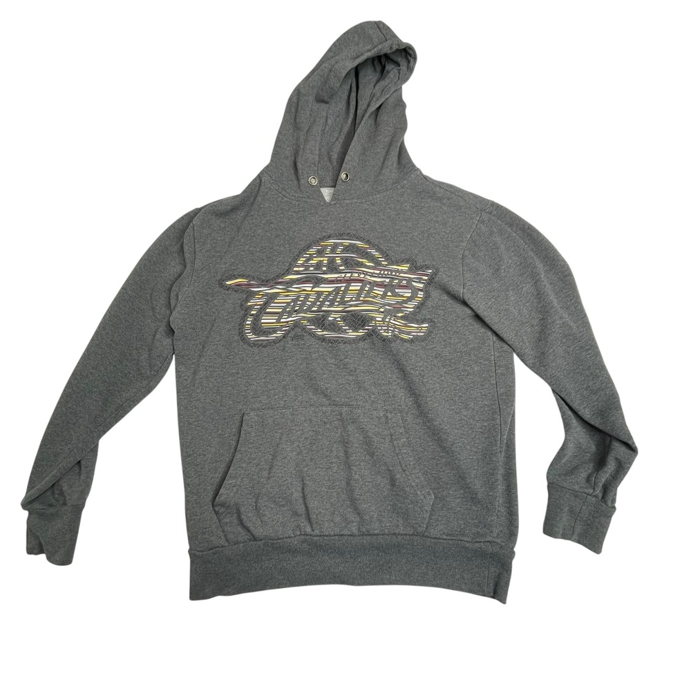 NBA Cleveland Cavaliers Charcoal Grey Graphic Pullover Hoodie Sweatshirt Mens S